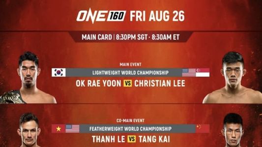 Image One Championship: ONE 160