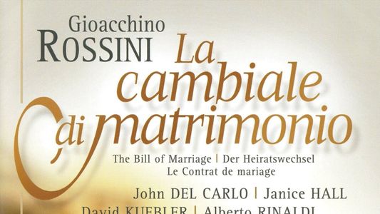 Rossini La cambiale di matrimonio