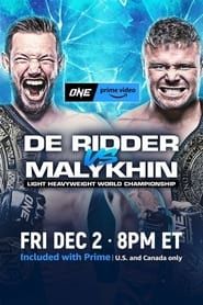 watch ONE on Prime Video 5: De Ridder vs. Malykhin