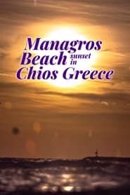Image Managros Beach Sunset in Chios Greece