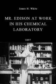 Image Mr. Edison at Work in His Chemical Laboratory