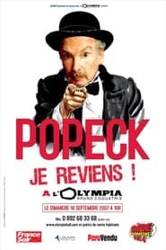 Affiche de Popeck à l'Olympia
