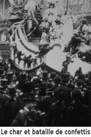Image Une fête à Paris : char et bataille de confettis 1899