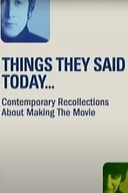 Things They Said Today series tv