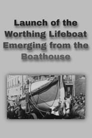 Image Launch of the Worthing Lifeboat Emerging from the Boathouse