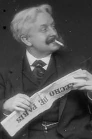 Image Paul Nadar lisant l'Écho de Paris à la terrasse d'un café 1896