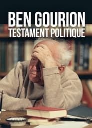 Ben Gourion Testament Politique series tv